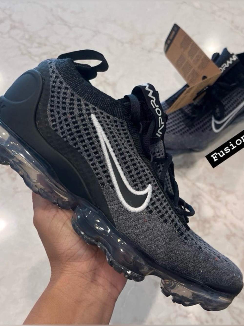 NWT ❤️ Nike Vapormax Flyknit Oreo 5Y/6.5W